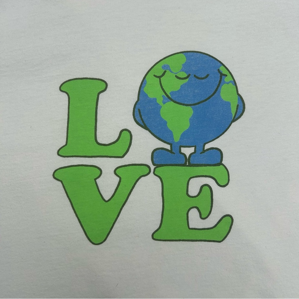 United By Blue Big LOVE Tee Earth Cream Graphic Crewneck T-Shirt | All-Gender M - Picture 4 of 11